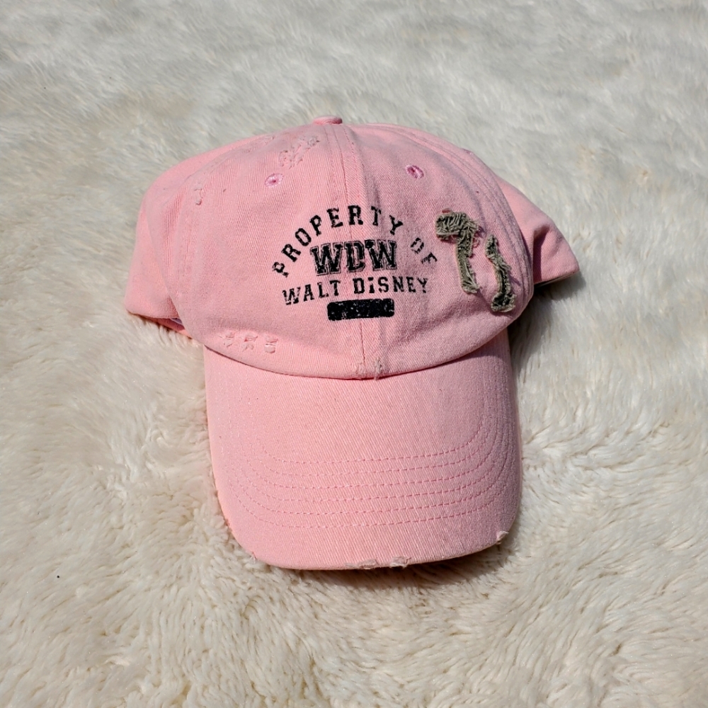Disney WDW Pink Women's Cap Adjustable EUC